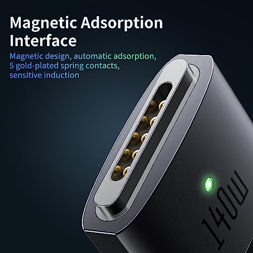 mcdodo 140W USB-C to Magnetic 3 Cable, Compatible with MacBook Pro 2021 M1 Pro & Max Chip 14" 16", MacBook Air 2022 M2, MacBook Pro 2023 M2 Pro & Max Chip 14" 16", Safe 3 Cable for MacBook - 6.6ft - Image 4