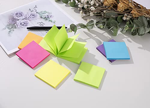 Pop-up Sticky Notes,3x3 in,12 Pads,Bright Colors Super Sticking Power Memo Pads, 6 Colors, Strong Adhesive - Image 5