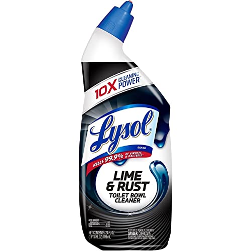 Lysol - 1920080088 Lime & Rust Remover Toilet Bowl Cleaner, 216oz (9X24oz), 10X Cleaning Power