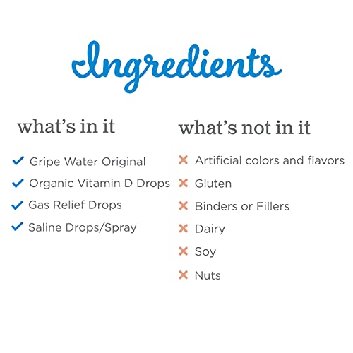 Mommy's Bliss Newborn Essentials Gift Set, Includes Gripe Water, Baby Vitamin D Drops, Baby Gas Drops, and Gentle Saline Drops/Spray - Image 7