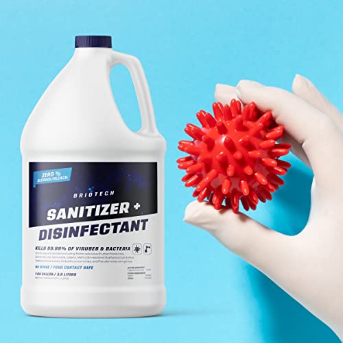 BRIOTECH Sanitizer + Disinfectant, Kills 99.99% of Viruses & Bacteria, HOCl Hypochlorous Spray, 0% Bleach, 0% Alcohol, Food Contact Safe, Eliminate Non-Living Allergens & Remove Pet Odor - Image 8