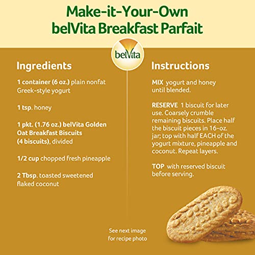 belVita Golden Oat Breakfast Biscuits, Value Pack, 12 Packs (4 Biscuits Per Pack) - Image 11