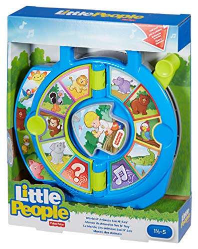 Fisher-Price Little People Toddler Learning Toy World of Animals See ‘N Say with Music and Sounds for Ages 18+ Months - Image 2