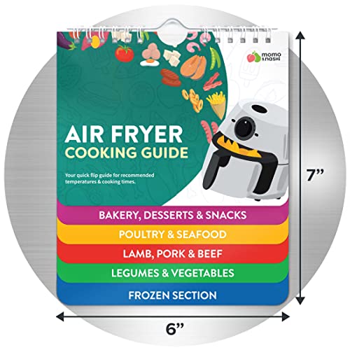 Air Fryer Cheat Sheet Magnets Cooking Guide Booklet - Air Fryer Magnetic Cheat Sheet Set Cooking Times Chart - Cookbooks Instant Air Fryer Accessories Oven Cooking Pot Temp Guide Kitchen Conversion - Image 4