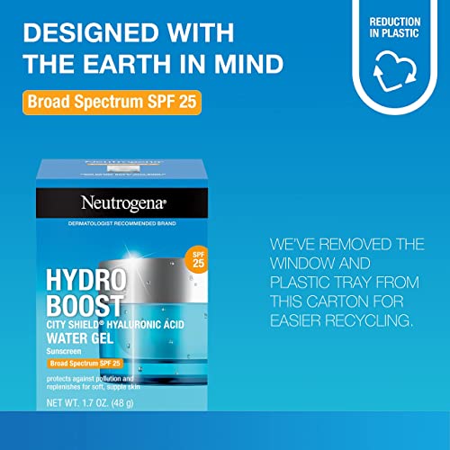 Neutrogena Hydro Boost Face Moisturizer with SPF 25, Hydrating Facial Sunscreen, Oil-Free and Non-Comedogenic Water Gel Face Lotion 1.7 oz - Image 7