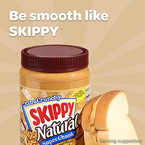 SKIPPY Natural Super Chunk Peanut Butter Spread, 15 Ounce (Pack of 12) - Image 9