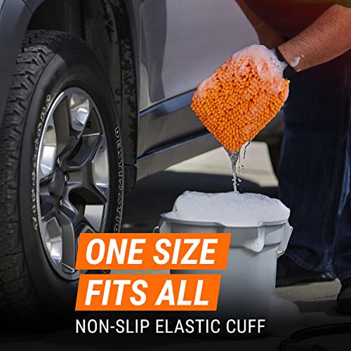 Armor All Microfiber Car Wash Mitt, Car Wash Glove for Clean Cars, Trucks, Motorcycles, 2 Each - Image 5