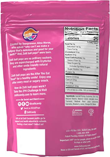 Zollipops The Clean Teeth Pops, Anti Cavity Lollipops, Ball Popz, 5.2 oz (Packaging May Vary) - Image 6
