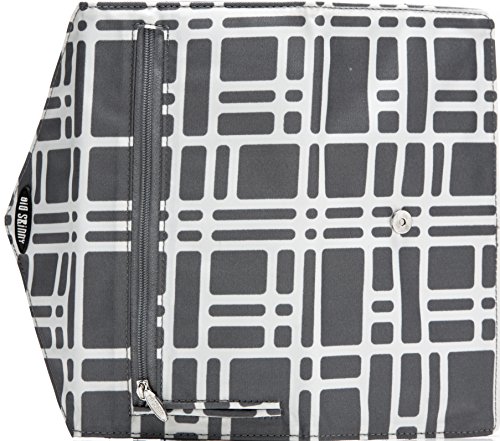 Big Skinny Women's Leather Slimvelope Tri-Fold Checkbook Slim Wallet, Holds Up to 40 Cards, Lightweight,slim, Graphite Cobble - Image 6