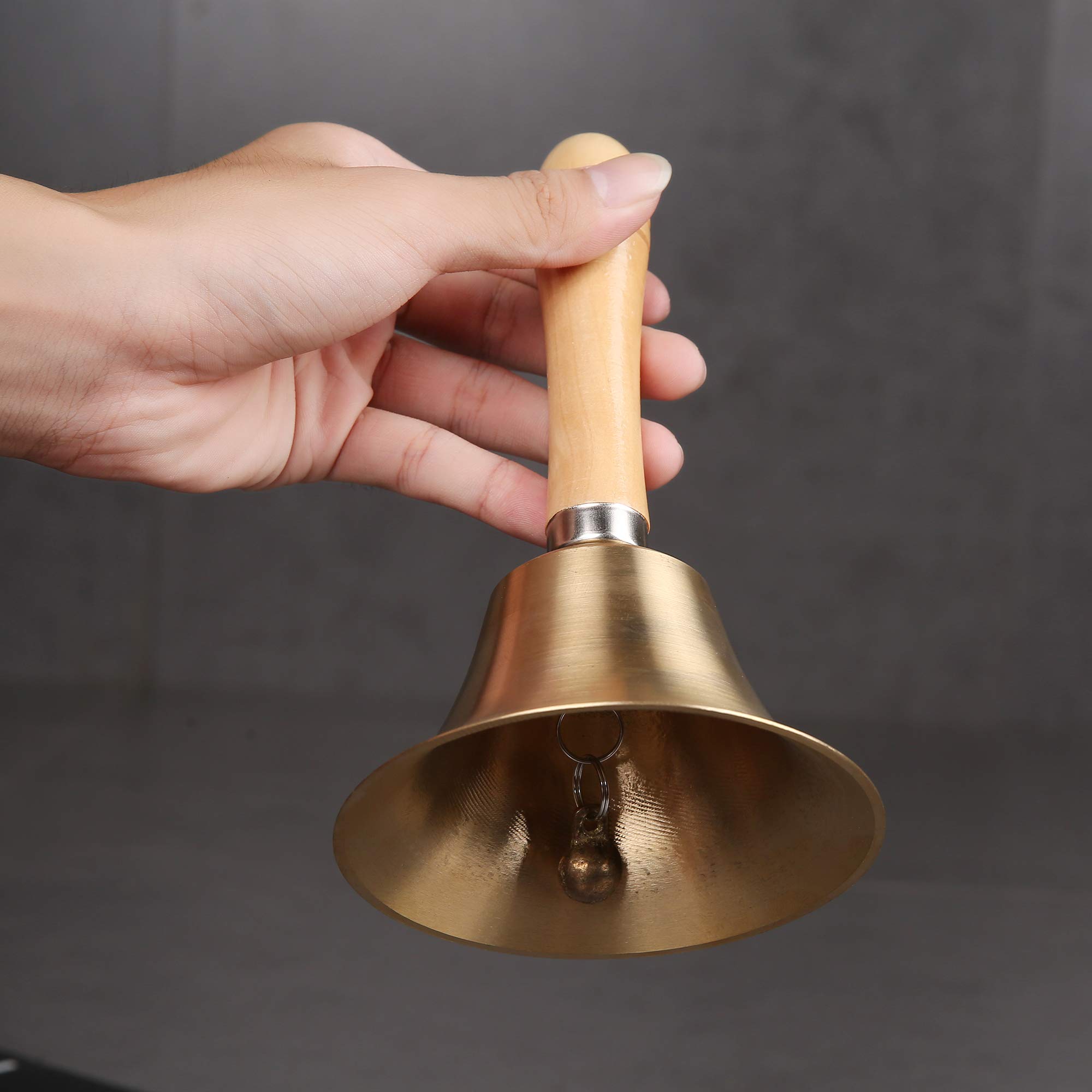 Super Loud Solid Brass Hand Call Bell - Image 2